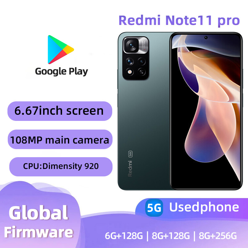 Redmi Note11pro 5G Android 6.67 インチ画面 108MP カメラ使用電話