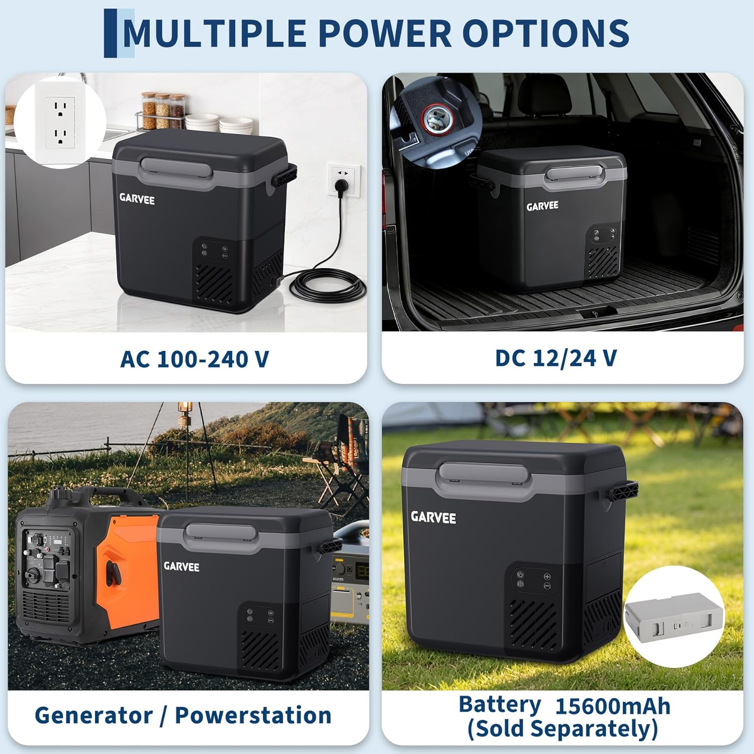 車用冷蔵庫 13QT(12L)/19QT(18L) 車用冷蔵庫 ポータブル冷凍庫 コンプレッサー 電気クーラー ポータブル冷蔵庫 急速冷凍 -4°f～68°f 12/24V缶 ライト内蔵