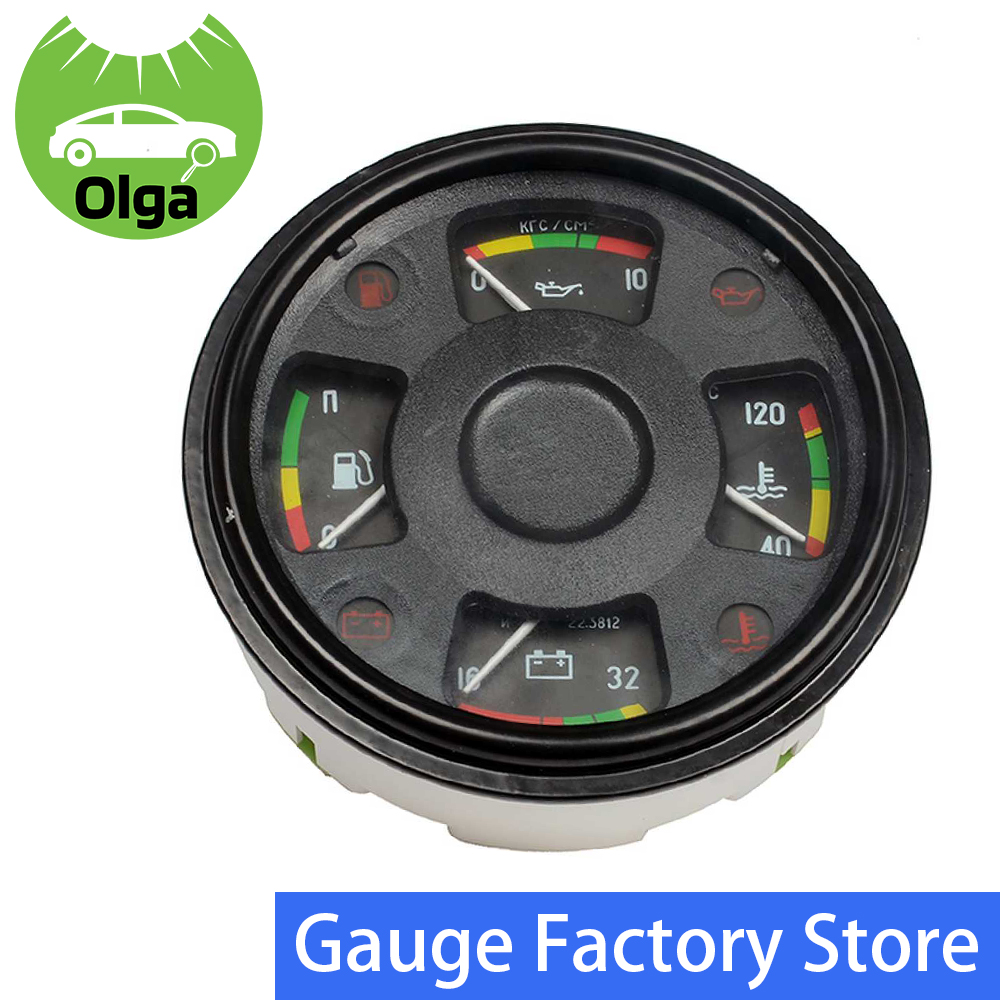 4 in 1 For KAMAZ камаз Combination of instruments 28.3801 Voltmeter fuel meter oil pressure meter water temperature meter 24V