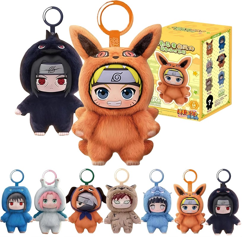 ナルト-疾風伝ぬいぐるみブラインドボックスかわいい人形トレンディなおもちゃギフトホームデスク装飾かわいい獣パーティーオーナメントサプライズボックスマイメロディ