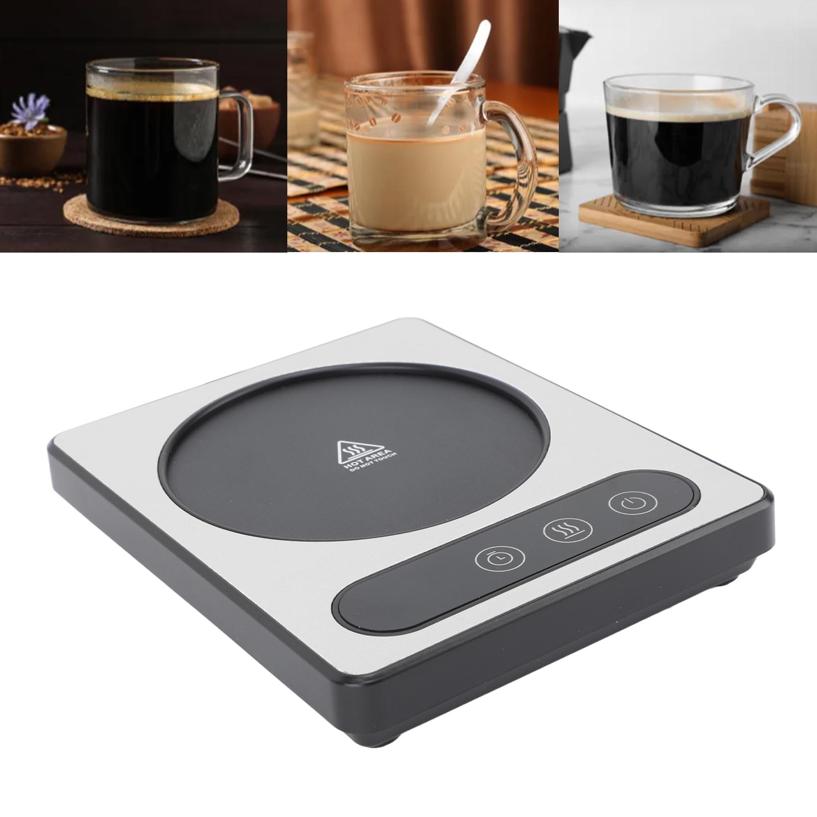 コーヒーカップヒーター 36 ワットタッチコントロール 12 時間タイミングスマートコーヒーマグヒーターコーヒーホットチョコレートシルバー EU プラグ 220V