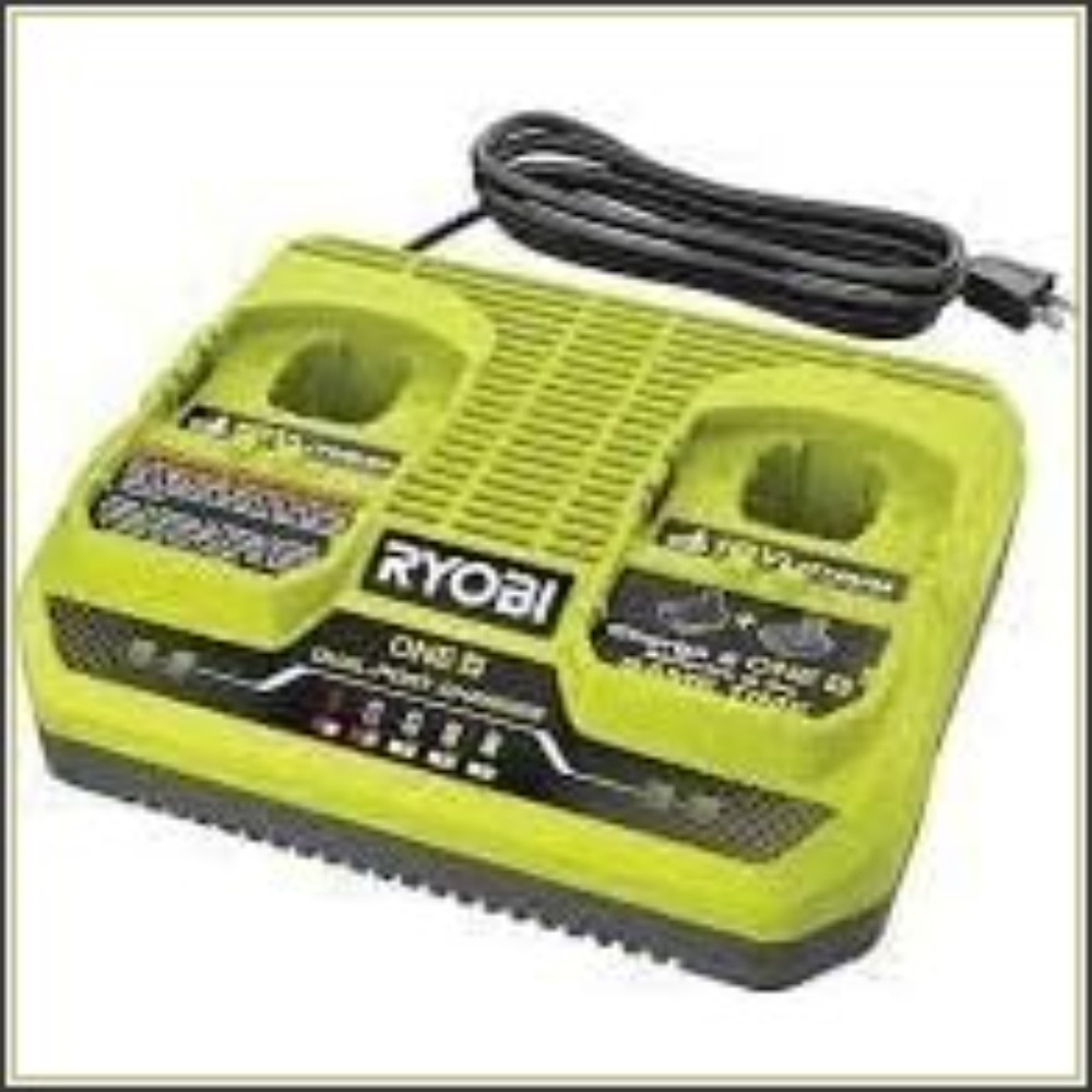 デュアルポート 18V バッテリー充電器 - 2 つのバッテリーを一度に充電、2 倍の速さ、LED インジケーター