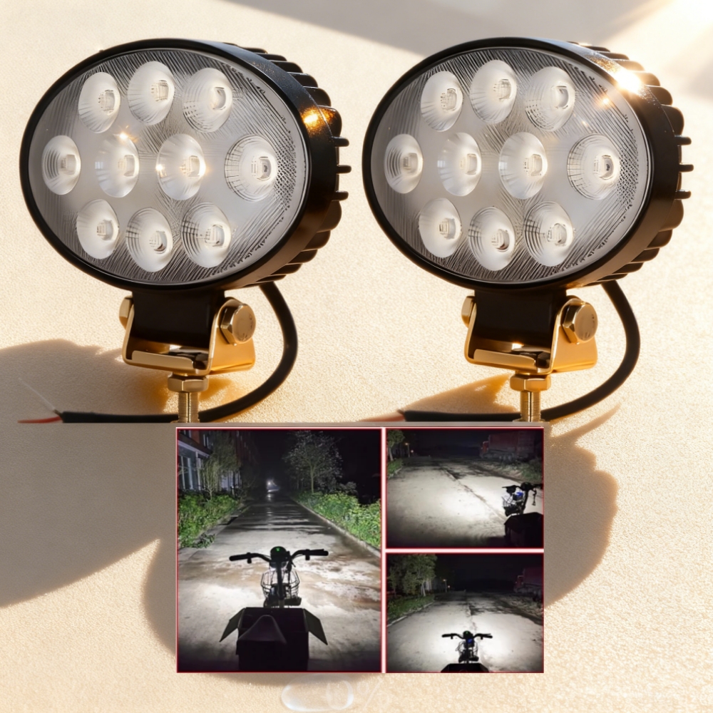 2 個 LED ワークライト 12 V - 60 V 40 ワットトレーラーヘッドライトトラクターローダー作業ランプフラッド照明