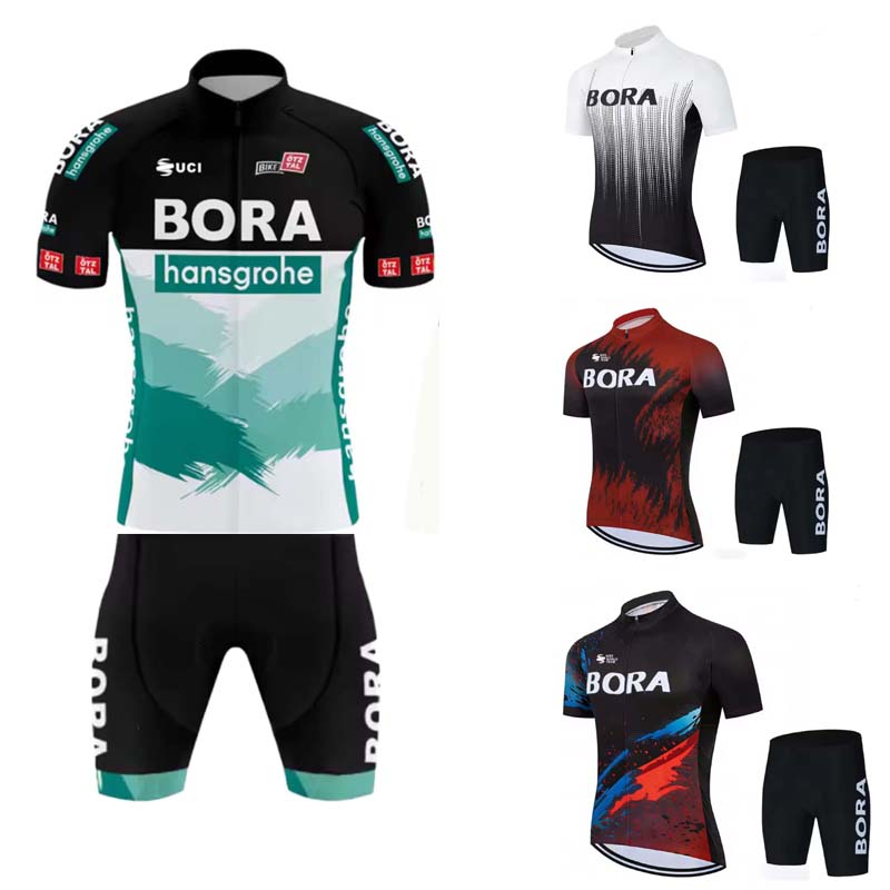 プロ半袖サイクリングジャージセットロードバイク MTB 速乾アイスシルク夏自転車服男性女性
