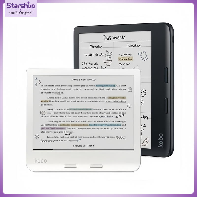 Kobo Libra Color 7 インチ カラー電子書籍リーダー スタイラス対応の防水電子インク タッチスクリーン、米国版