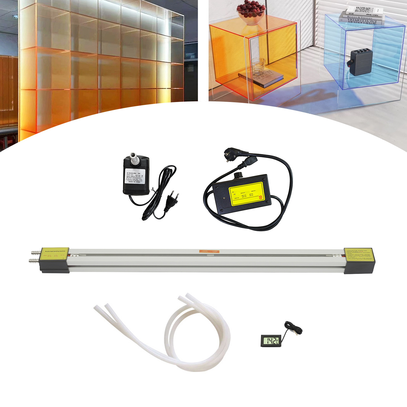 アクリルプラスチック PVC 曲げ機ヒーターホット加熱ベンダー水温計 24 インチ 600 ミリメートル 110 v/220 v