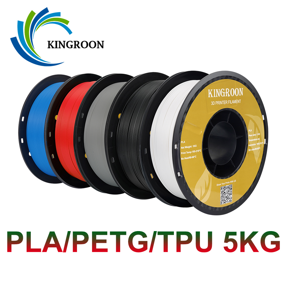 5 キロ PLA PETG TPU フィラメント 1.75 ミリメートル高品質 3D プリント材料分解性環境に優しい 3D プリンタ用プラスチック 5 ロール