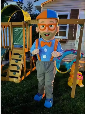 新成人ホット販売愛 Blippi ボーイマスコット衣装クリスマス仮装ハロウィンマスコット衣装送料無料