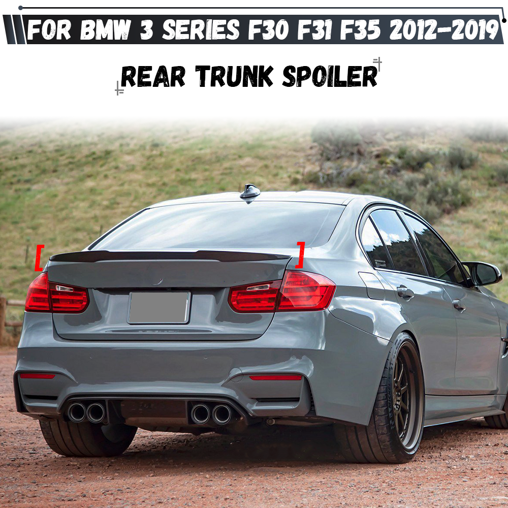 リアバンパートランクスポイラーリップ MP M4 スタイルルーフブーツスポイラーウイング BMW 3 シリーズ F30 F31 F35 2012-2019 335i 328i 330i 340i