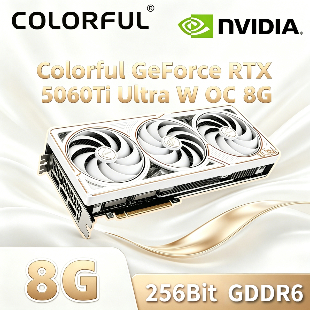新品オリジナルカラフルiGame NVIDIA GDDR7 GPU GeForce RTX 5060Ti Ultra W OC 8G 128Bit デスクトップゲーミングコンピュータコンポーネント