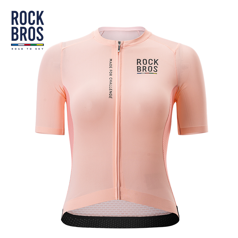 Rockbros ロードトゥスカイ女性夏サイクリングジャージ半袖軽量プロサイクリングジャージ女性サイクリング服