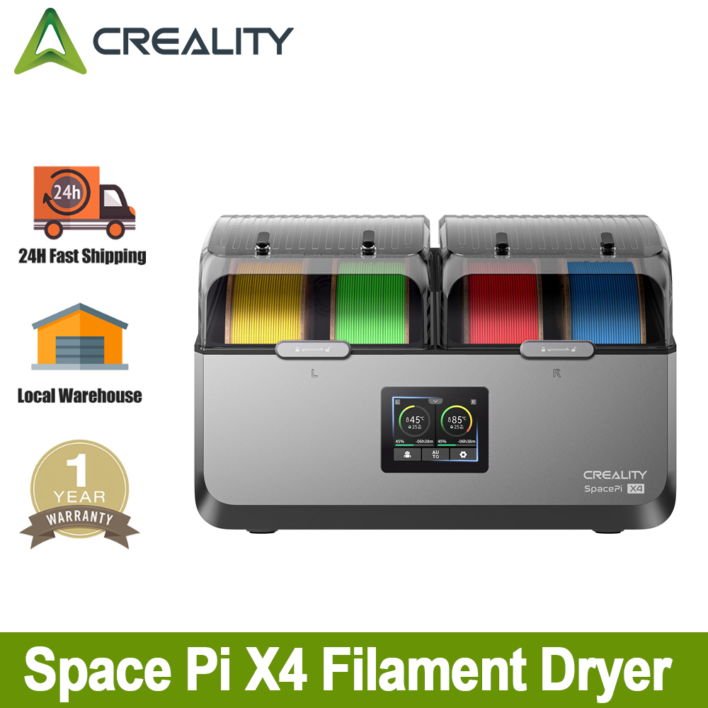 Creality Space Pi X4 フィラメント ドライヤー デュアル独立加熱チャンバー アクティブ除湿 FDM 3D プリンター フィラメント ドライヤー ボックス