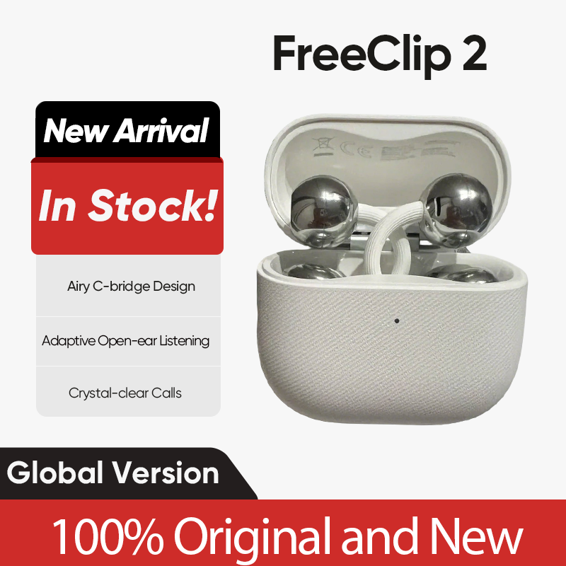 グローバルバージョン Huawei Freeclip 2 アダプティブオープンイヤーリスニング 非常にクリアな通話 BT 6.0 ジェスチャーコントロール デュアルデバイス接続