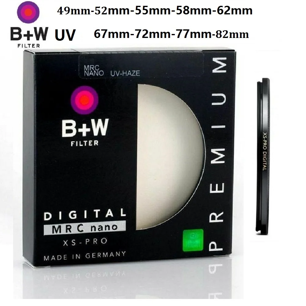 B W UV 49_52_55_58_62_67_72_77_82mm フィルター XS PRO MRC Nano HAZE 保護超薄型 Nikon カメラ Sony Canon フィルター用