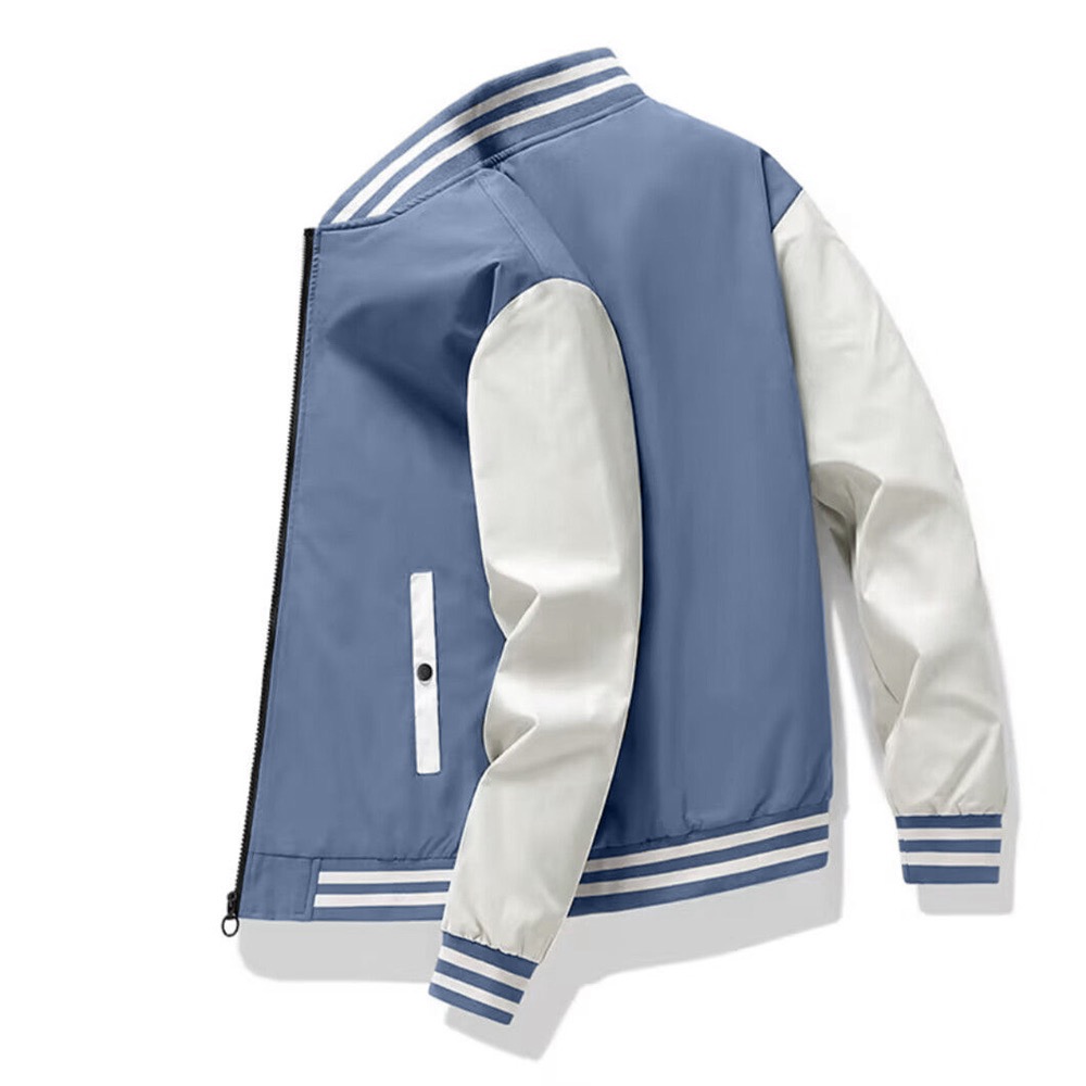 春と秋のファッションメンズジャケット色の対照的なカジュアル野球メンズジャケット服新しい Chaquetas 野球ジャケット