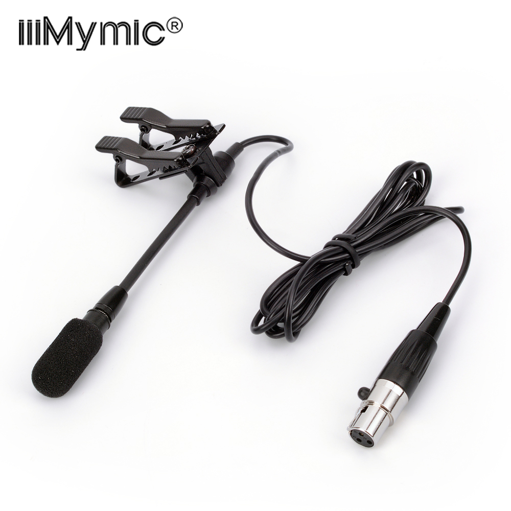 角度を調整してください!!ラベリアラペルコンデンサーマイク金属ダブルクリップ 3 ピンマイク AKG ワイヤレストランスミッター 3Pin XLR TA3F
