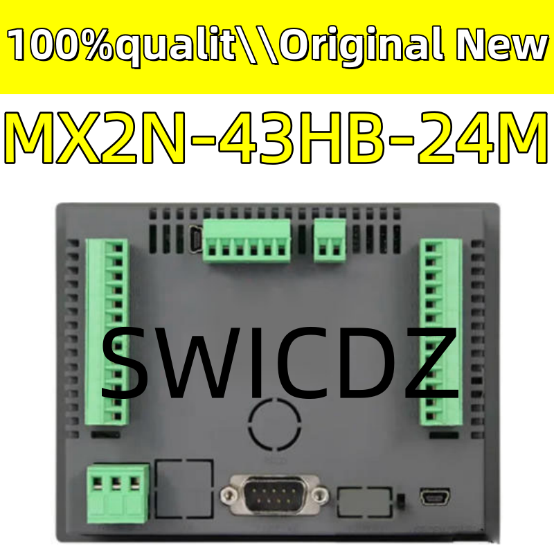 100% 新しいオリジナル 4.3 ''MX2N-43HB-24M HMI PLC コントローラトランジスタデジタル 12DI 12DO 4AI 2A0 0-10V RS232 RS485