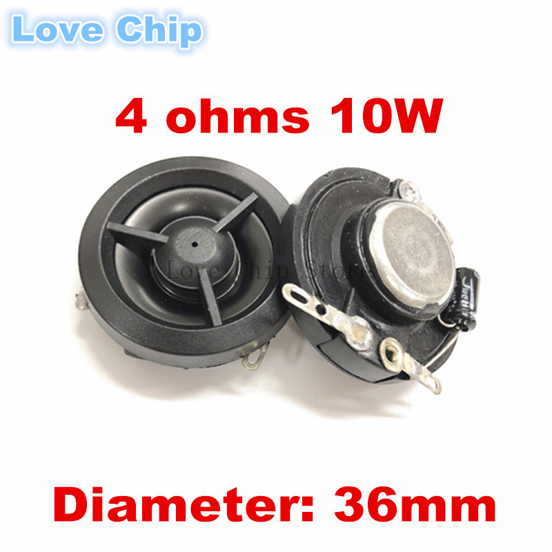 2 個小型ツイータースピーカー 4 オーム 10 ワット 10 ワット 4R スピーカー直径 35 ミリメートル 36 ミリメートル 3.5 センチメートル 3.6 センチメートル良い音質