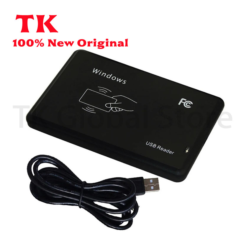 1 個スマート RFID カードリーダー 125KHz 13.56MHz ID IC デュアル周波数アクセス制御暗号化プログラマーリーダー USB インターフェイス付き