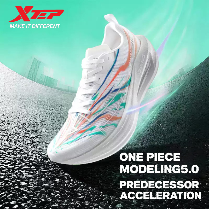 Xtep ワンピースモデリング 5.0 スニーカー女性安定性サポート快適な通気性耐久性ランニングシューズ 874218110037