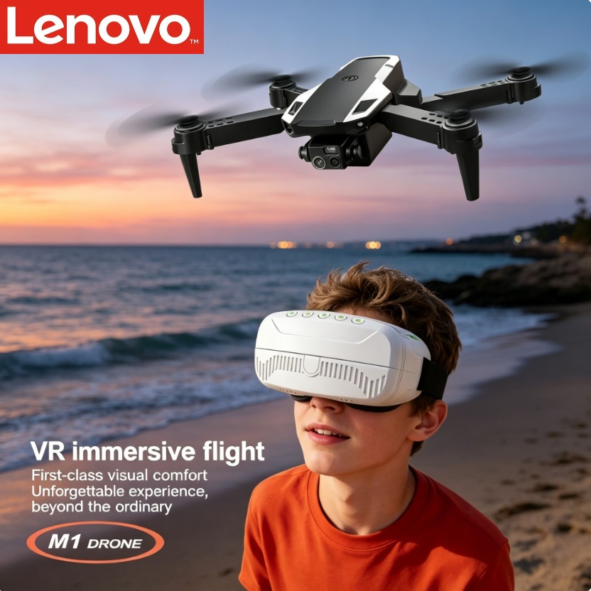 Lenovo M1 オプティカル フロー 折りたたみ式ドローン HD 航空カメラ VR メガネ ポータブル 屋外 RC クアッドコプター