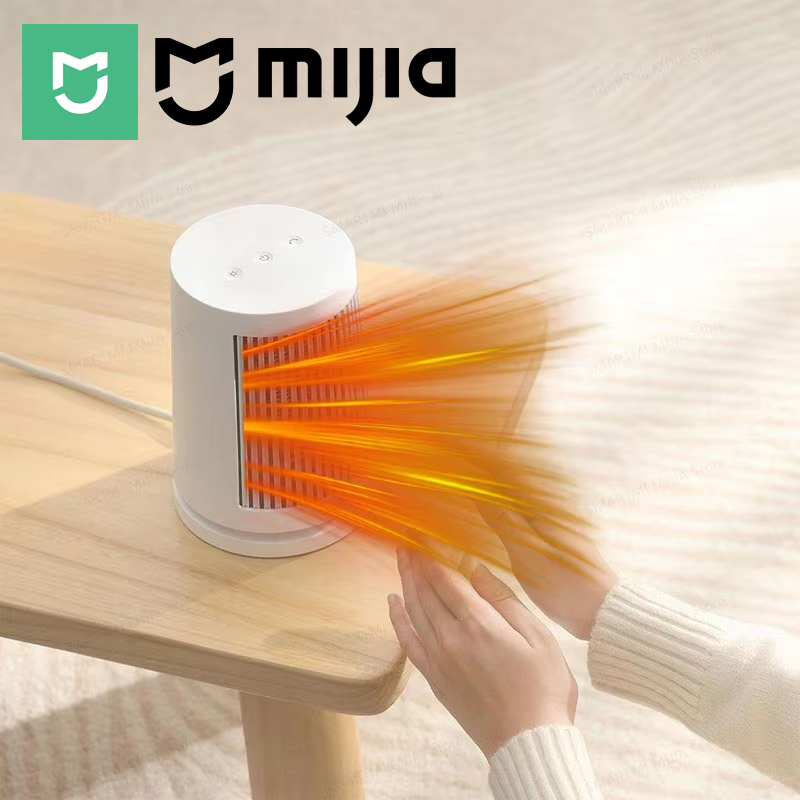 MIJIA デスクトップファンヒーター、45°振動、PTCセラミック屋内電気ヒーター、コンパクト軽量、アダプター付きCNバージョン