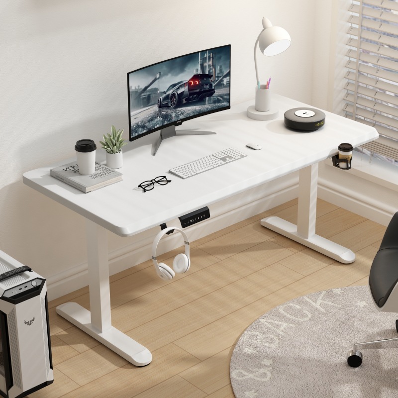 高さ調節可能なデスクモーション電動座って立ち上がるコンピュータテーブルモダンリフト電動ゲームデスクトップホームオフィスデスク