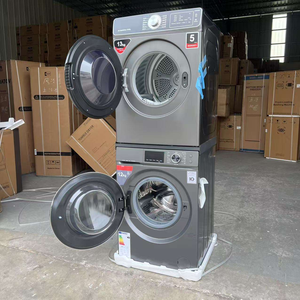 在庫あり 25kg ステンレス製筐体の洗濯機・乾燥機・乾燥機セット。家庭やホテル向け 220V 50Hz