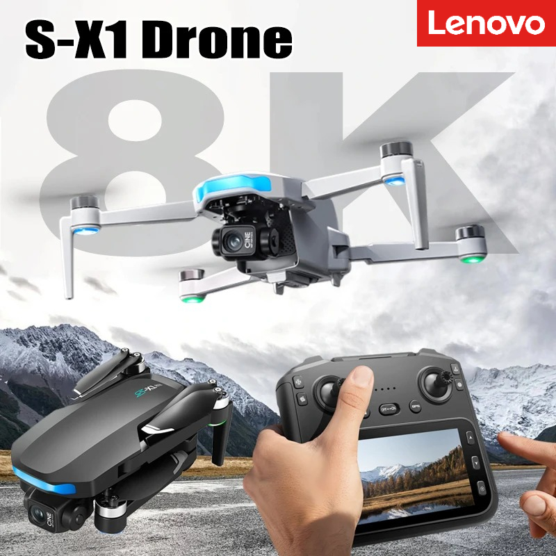 レノボ S-X1 ドローン 8K HD プロフェッショナル 4K WIFI 5G Dron 障害物回避ブラシレス高度ヘッドレスモード RC Quadcopter 子供のおもちゃ