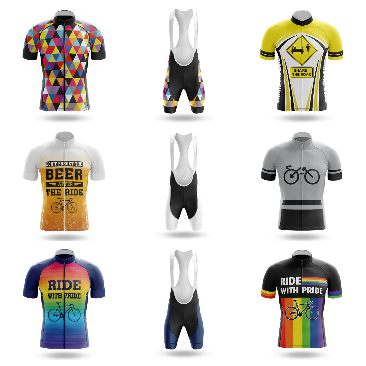 タイダイロックハンドサイクリングジャージ服 Mtb 男性衣料品専門のシャツショーツ男性ジャンパー夏バイクジャージよだれかけ