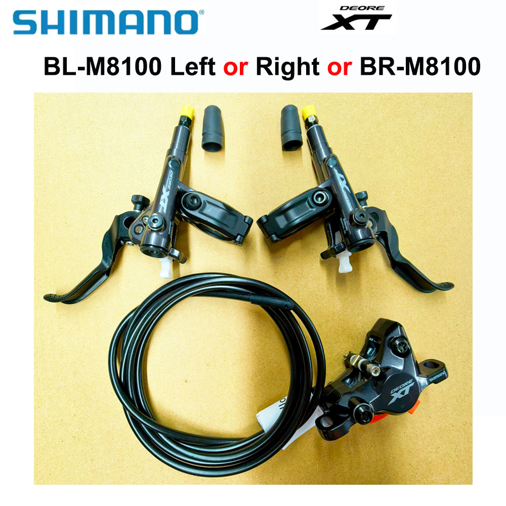 シマノ Deore XT M8100 油圧ディスクブレーキレバー BL-M8100 左または右または BR-M8100 ブレーキ樹脂 G03A 2 ピストン 1700 ミリメートル MTB