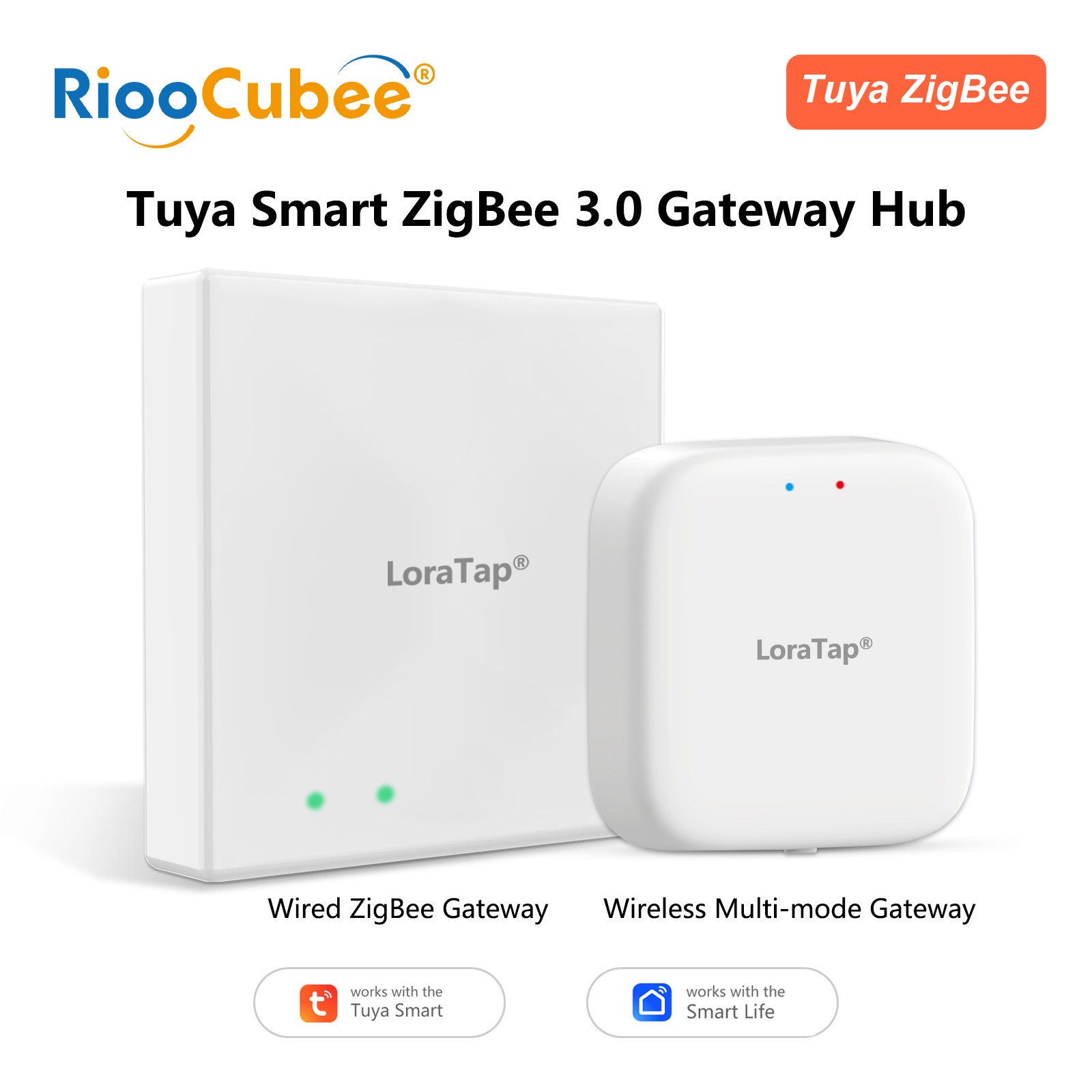 LoraTap ZigBee 有線ゲートウェイ ハブおよび無線マルチモーダル ゲートウェイ ブリッジ コントロール センターのみ Tuya スマート ライフ サポート