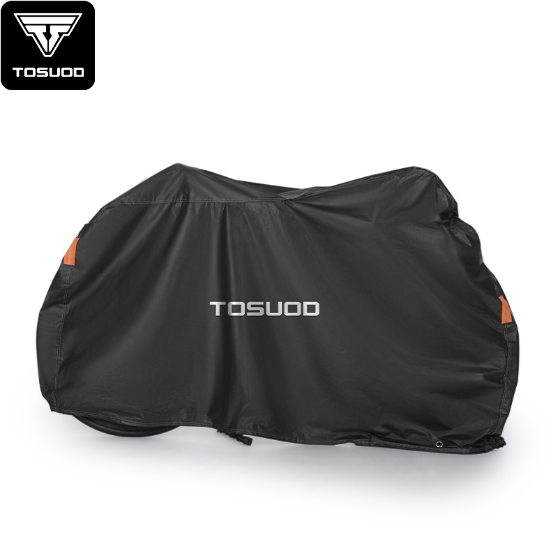 TOSUOD 厚みのあるバイクレインカバー、オールインクルーシブデザイン雨雪ほこり新しい全天候型保護サンシェード保護カバー
