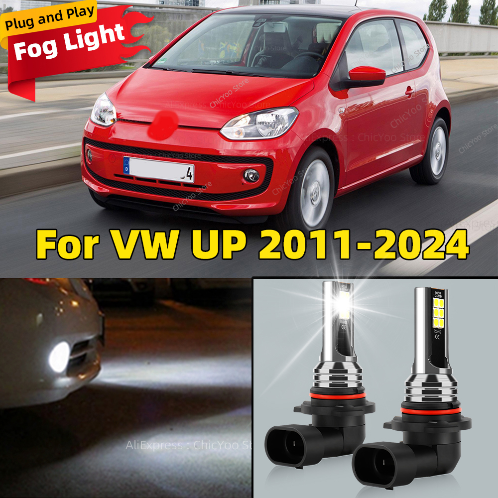 LED フロントフォグライト車の電球アクセサリー 6000 K ランプ VW アップ 2011 2012 2013 2024 プラグアンドプレイ 12 個 3030SMD チップ