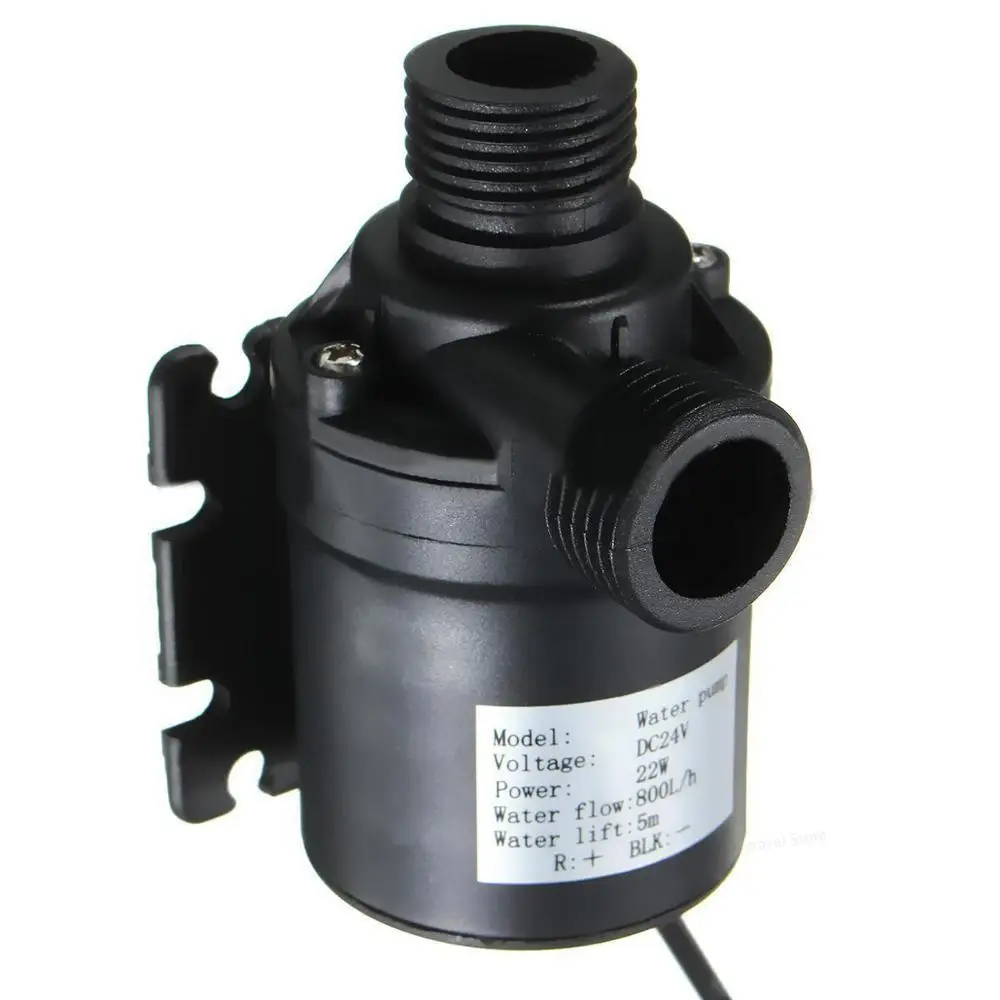800L/H 5 メートル DC 12V 24V ソーラーブラシレスモーター水循環ウォーターポンプ水中ウォーターポンプ