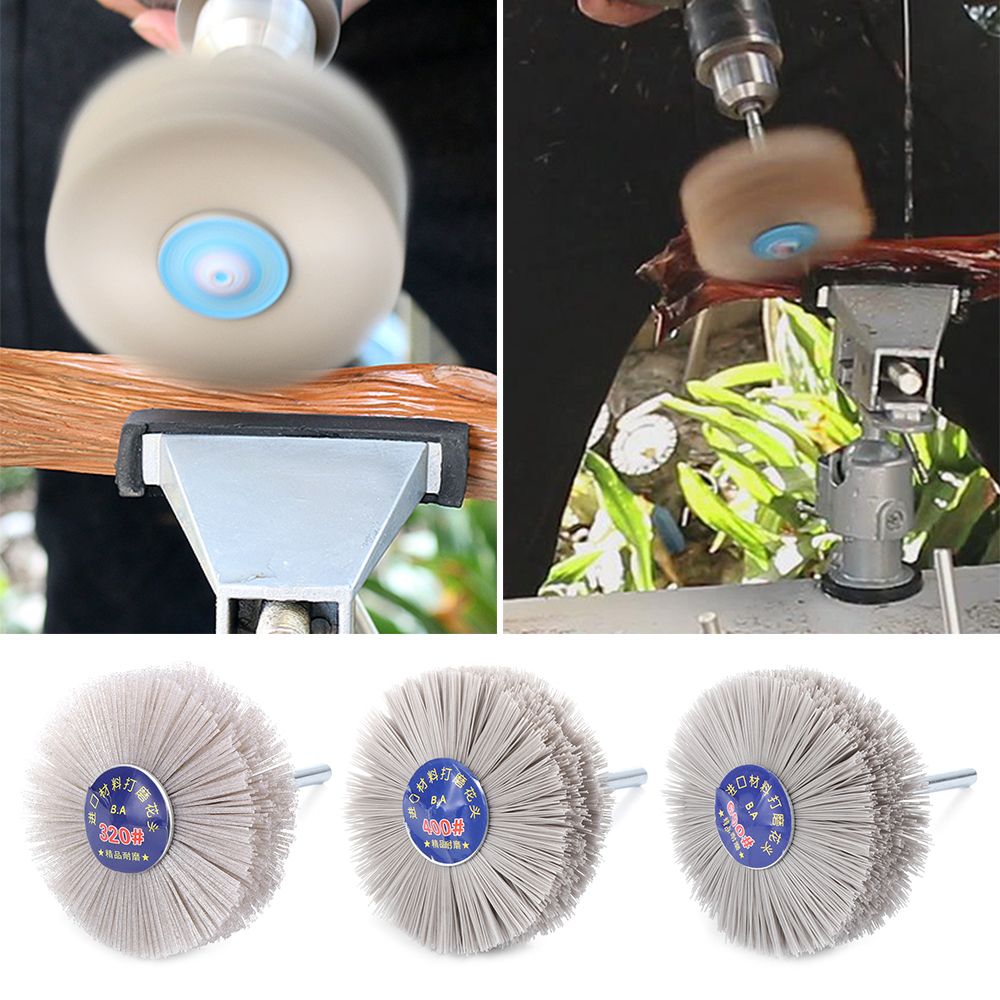 木製家具研削バフ研磨ナイロンホイールブラシフラワーヘッド研磨ワイヤー研削バリ取りグラインダー