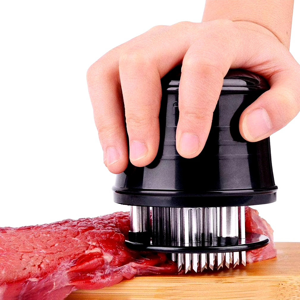 56 超鋭い刃針肉軟化装置ステンレス鋼肉牛肉ステーキ軟化ツール安全ロック付き YY034