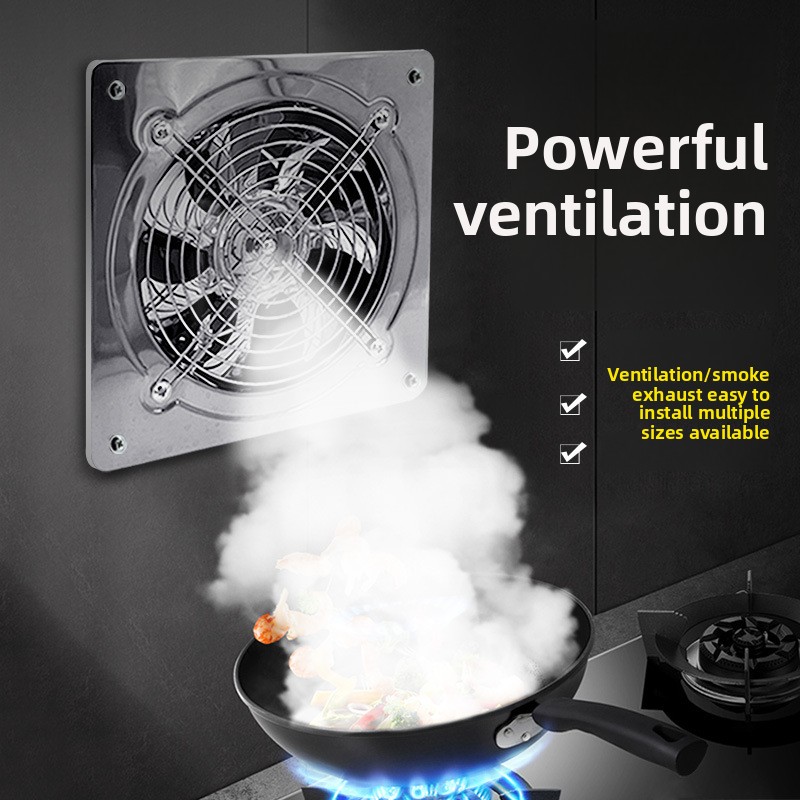 10 インチステンレス鋼キッチン換気扇排気ヒューム家庭用排気ファン排気ファン壁換気扇