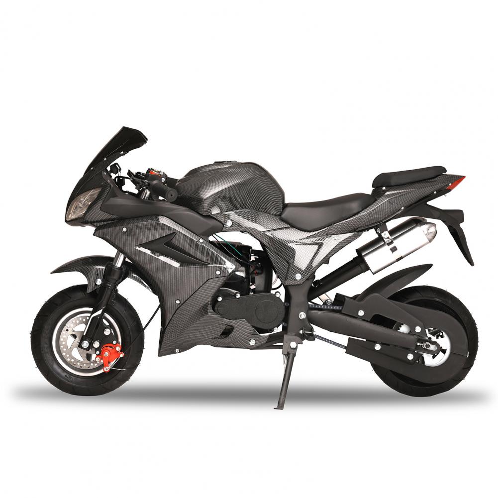 49cc 4ストロークポケットロケットバイク、ミニバイク、フロントリアディスクブレーキ付きガスポケットバイク