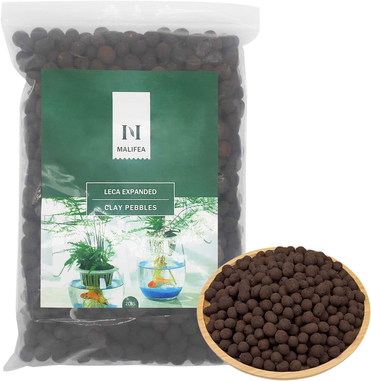 2LBS Leca 拡張粘土小石 水耕栽培屋内庭園植物成長培地用