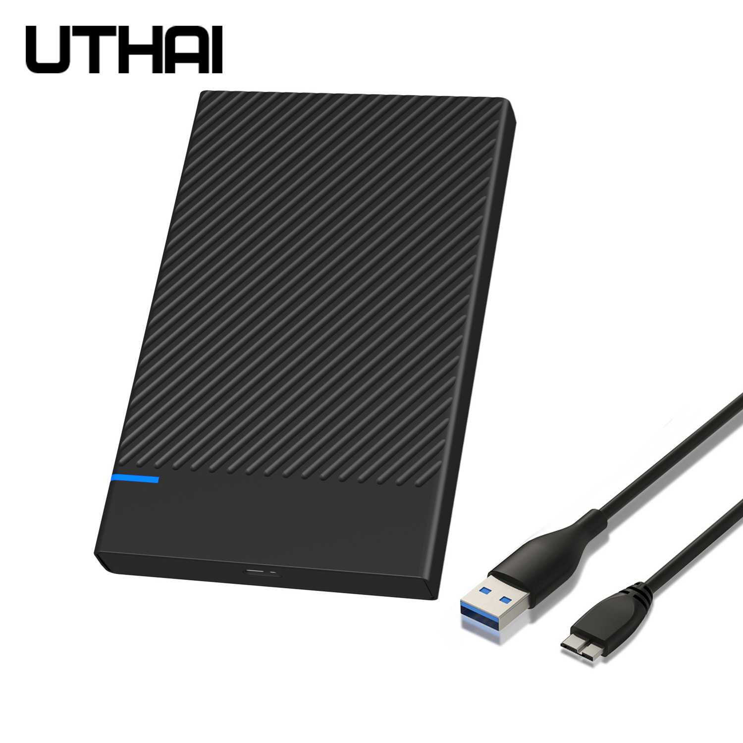 UTHAI 2.5 インチ外付けハードドライブエンクロージャ USB 3.0/5Gbps Type-C SATA インターフェイスポータブルシリアルポートコンピュータと互換性