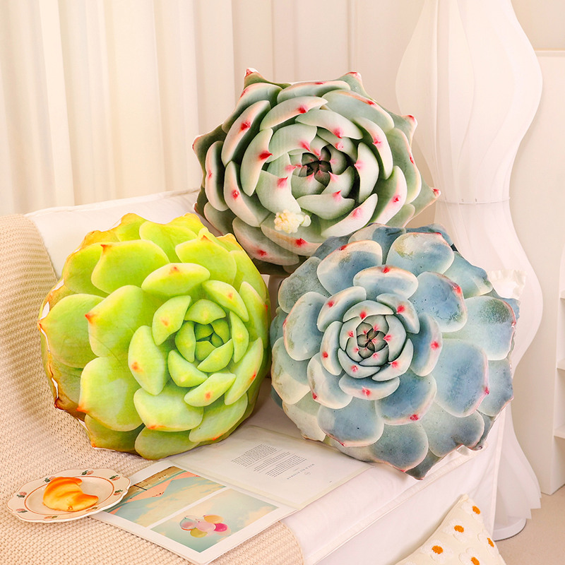 75 センチメートルビッグサイズ 3D プリント模擬多肉植物サボテンぬいぐるみぬいぐるみリアルな枕ソファクッション家族の装飾子供のギフト