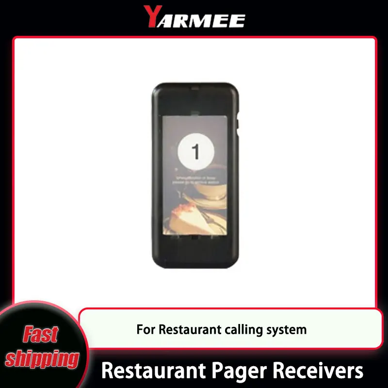 YARMEE レストラン機器 ページャー ブザー ワイヤレス受信機 呼び出しシステム コースター フードトラック コーヒーショップ キューイングシステム