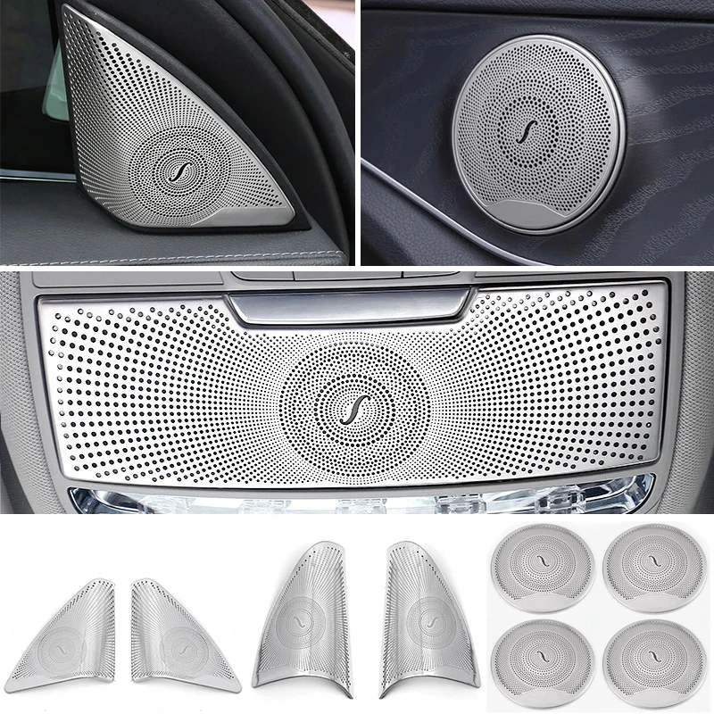 メルセデスベンツ W205 W213 X253 車のドアオーディオカバースピーカー装飾スピーカートリムインテリアアクセサリー GLC C E クラス E200