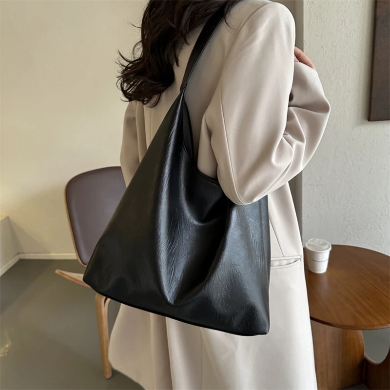 ヴィンテージ枕デザイン Pu レザーボストンハンドバッグ女性のためのカジュアル大容量ショルダークロスボディバッグファッションショッパートートバッグ