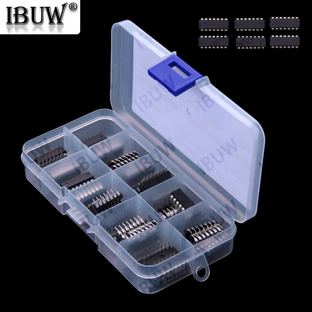 74LS00 74LS02 74LS04 74LS08 74LS32 DIP-14 集積回路 DIP IC コンビネーションキット (ボックス付き) 74LS04 74LS08