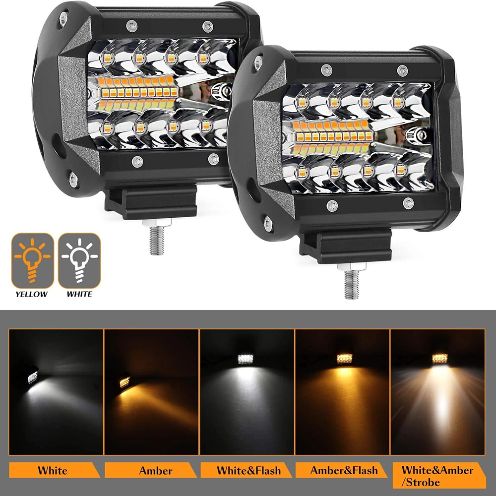 HYNBYZJ 4 インチ 120 ワットワークライト 12 V/24 V 5 モード霧駆動 LED ワークライト自動 4X4 ATV SUV UTE オートバイトラックジープ