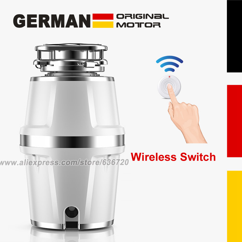 4X ゴミ処理機、エアスイッチまたはワイヤレススイッチ、1 HP 連続フィード、生ゴミディスポーザー キッチンに簡単取り付け