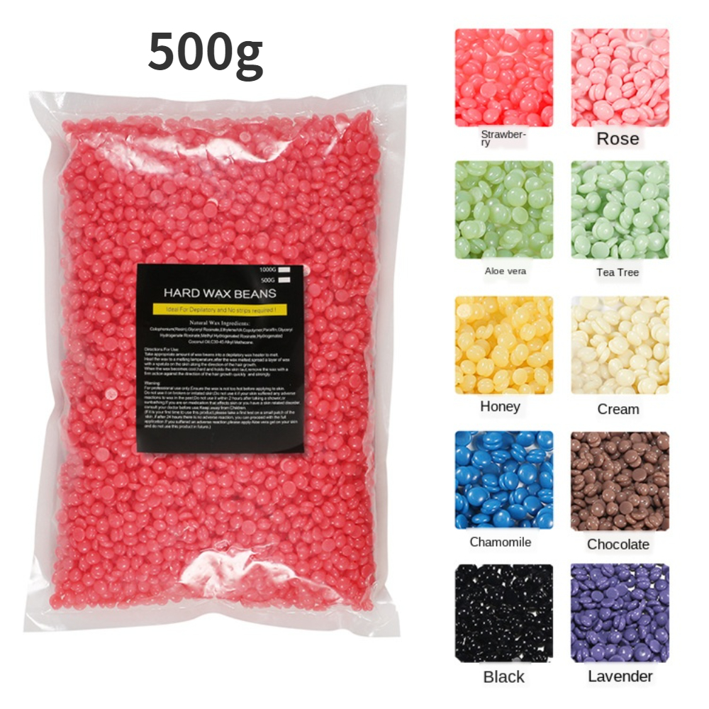 500 グラム/パックワックス豆脱毛ホットフィルムペレット除去ビキニ顔毛脚腕脱毛豆ユニセックス脱毛