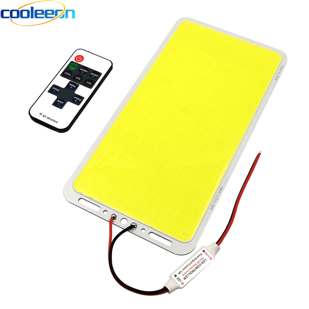 高輝度調光可能な 100 ワット 12 ボルト LED COB ライトパネル調光マトリックス LED ボード屋外照明キャンプランプ車の電球 DIY